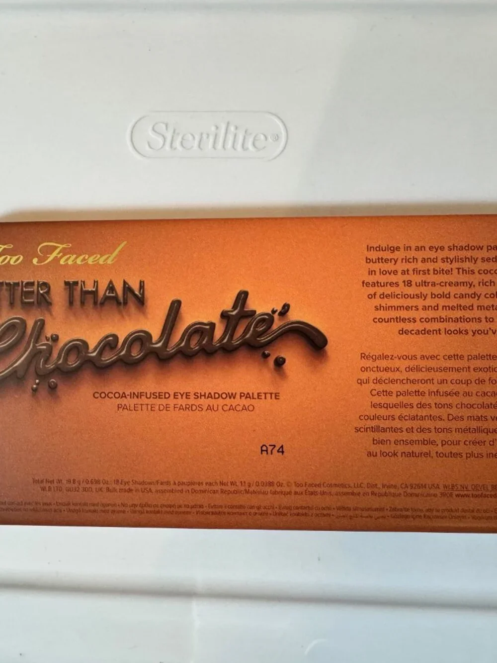 TOO Faced Better than Chocolate Eye Shadow Palette. New in Box